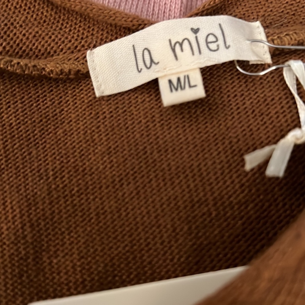 THREE La Miel boutique sweaters, size M/L NWT! - Picture 2 of 6